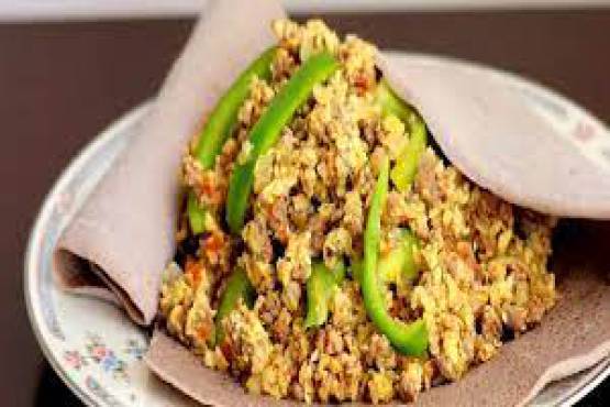 እንቁላል በስጋ